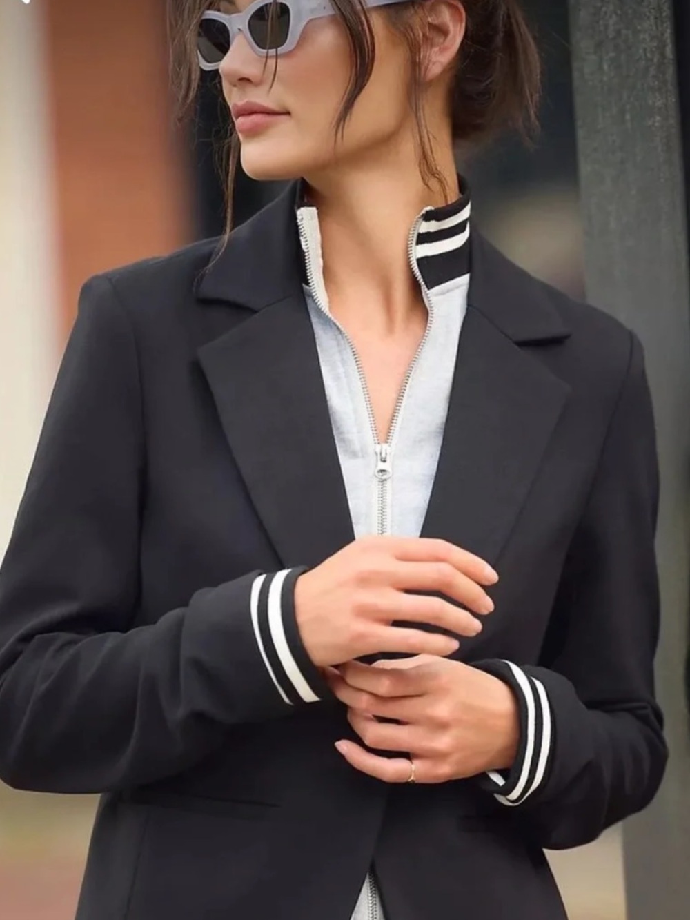 Anthropologie Sporty Dickie Twofer Blazer